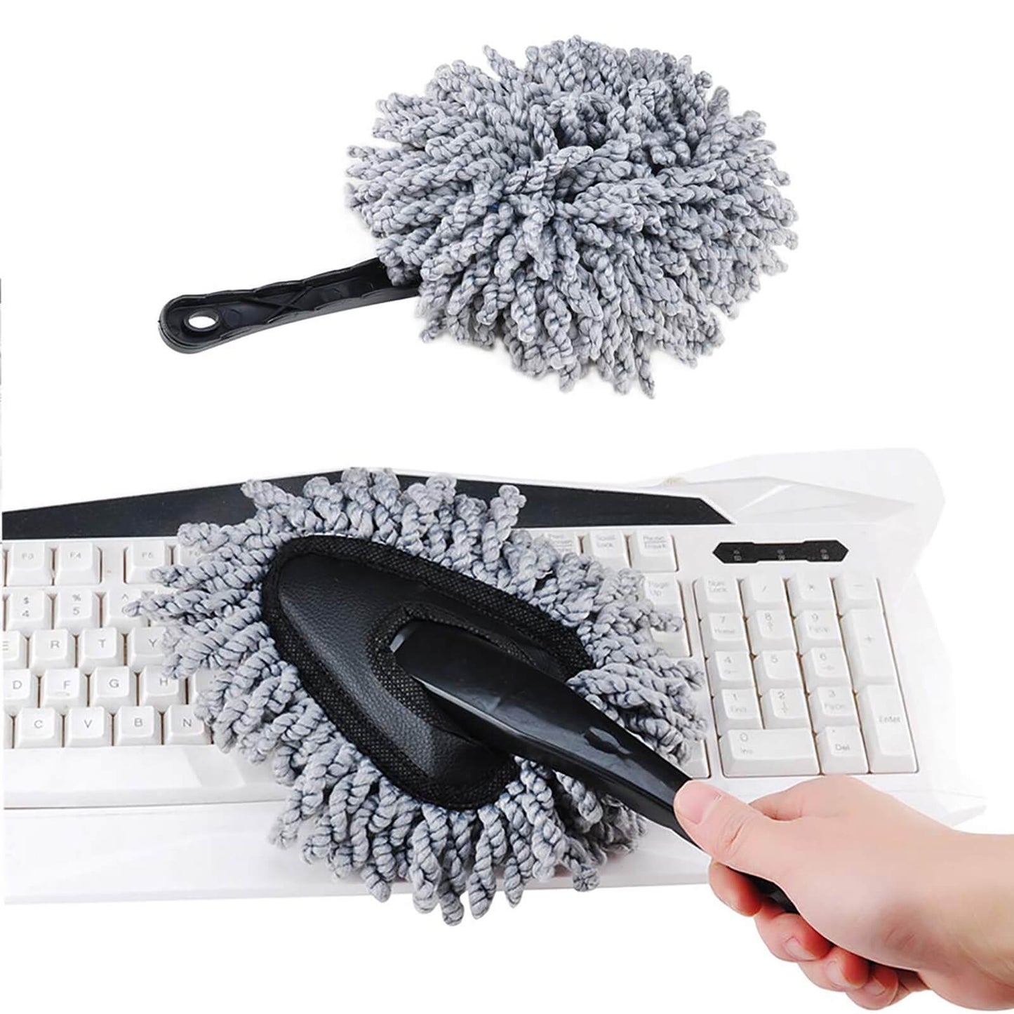 IPELY 2 Pack Super Soft Microfiber Car Dash Duster Brush for Car Cleaning Home Kitchen Computer Cleaning Brush Dusting Tool