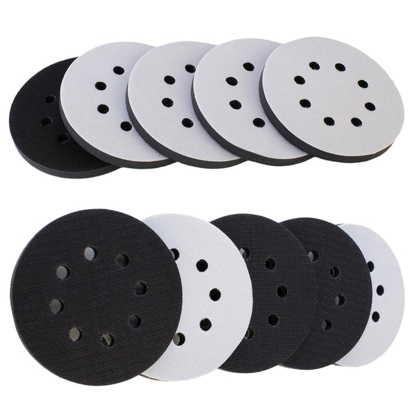 IPELY 5 Inch 8 Holes Foam Interface Pad Surfprep Foam Sanding Pads for