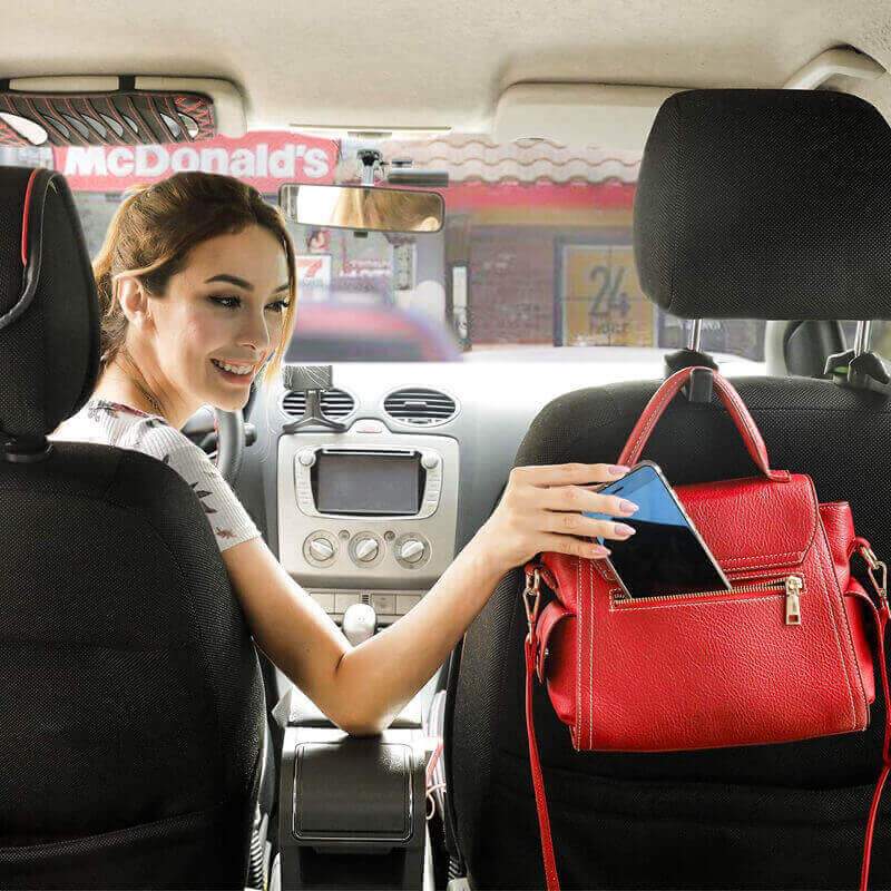 1/4Pcs Car Headrest Hook For Auto Back Seat Organizer Hanger Storage Holder  DIY | eBay