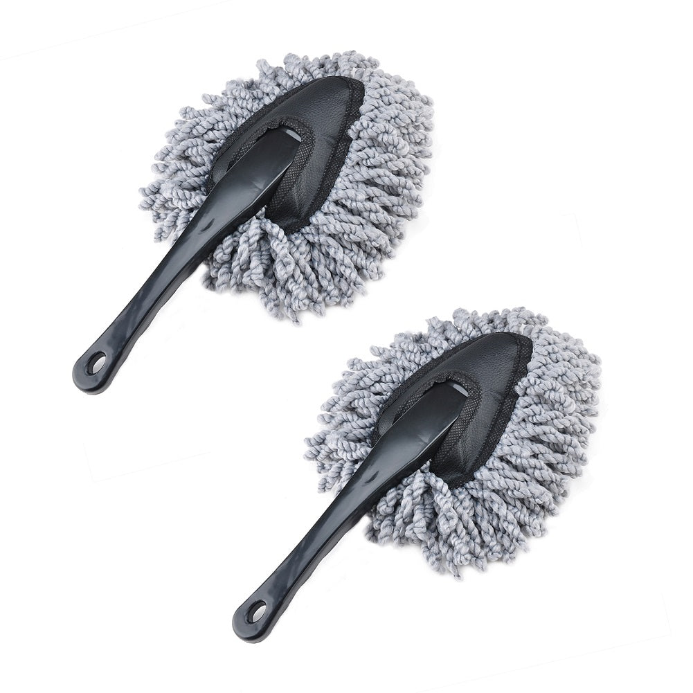 IPELY 2 Pack Super Soft Microfiber Car Dash Duster Brush for Car Cleaning Home Kitchen Computer Cleaning Brush Dusting Tool